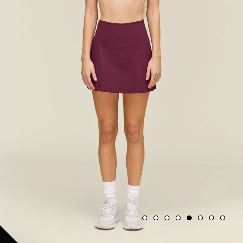 Girlfriend Collective plum Sport Skort size L NWOT